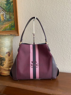 coach horse and carriage jacquard edie 31 shoulder bag