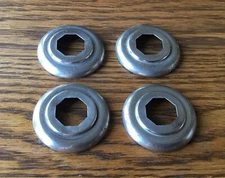 1930s 1940s HANDLE ESCUTCHEONS vtg interior trim bezels