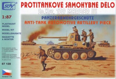 SDV 87128 Bausatz Sd. Kfz.139 Marder III., Panzerabwehrgeschütz Mastab 1:87