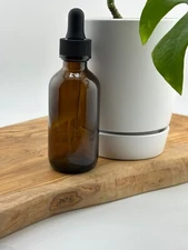 160 Pcs 2 oz [60ml] AMBER Boston Round Glass Bottle with Standard Dropper