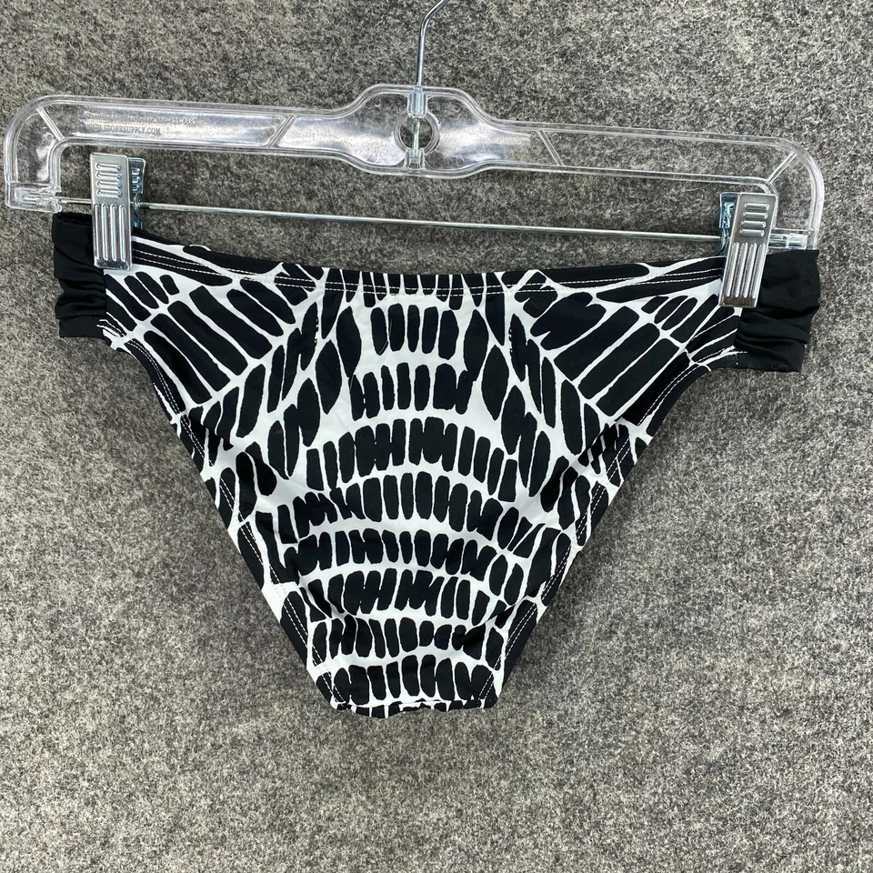 Nuevo Braguita de Bikini Bar III Mujer S Pequeña Negra Forrada Geométrica Natación Nylon Foto 2 de 4