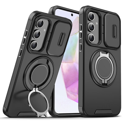For Samsung A16 A15 A25 A26 A35 A36 5G Shockproof Ring Stand Case Camera Cover