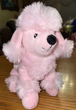 Dan Dee Collectors Choice Pink Poodle 11" Plush Puppy Dog Stuffed Animal Toy