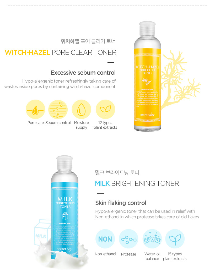 SECRET KEY Skin Refreshing Nature Toner, 248 ml (5 Types) | eBay