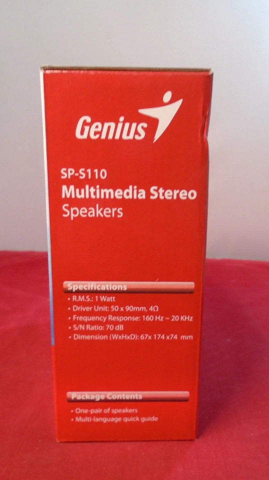 Nuovi Altoparlanti Stereo Multimediali Genius SP-S110 Alimentati A Rete Ultimo! - Immagine 3 di 4