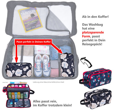 2er Set Kulturbeutel Herren - Wasserdicht & Praktisch Für Reisen