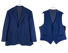 Suitsupply Napoli Wool Formal Blazer Vest Suit EU:62; UK/US:52R