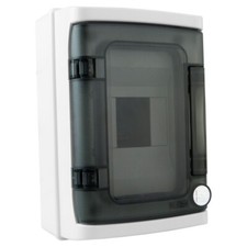 Sicherungs Verteilerkasten Klein Feuchtraumverteiler 1000V IP65 4 Mod Aufputz