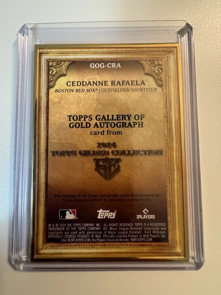 Ceddanne Rafaela 2024 Topps Gilded Gold Framed Auto 32/50 - Image 2 of 4