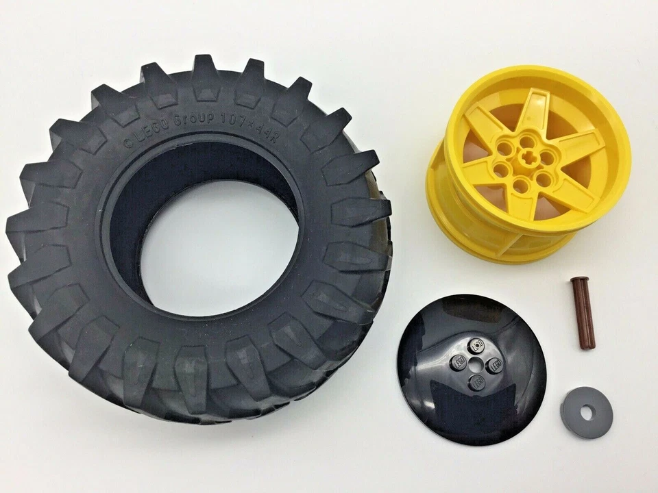 6x LEGO® Technic Reifen 107x44R 42070 6x6 Technik 42099 42054 Claas Wheel MOC - Bild 3 von 4