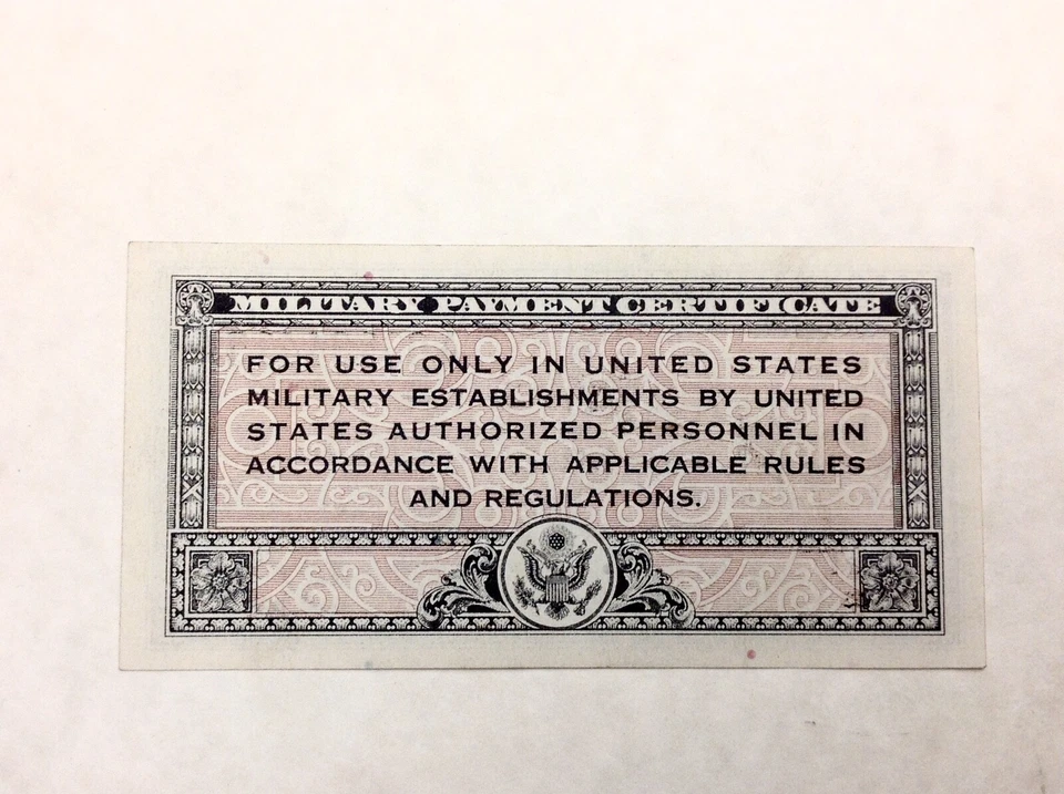 ~ 50 CENTS MPC MILITARY PAYMENT CERTIFICATE  461  - UNCIRCULATED UNC - Image 2 of 2