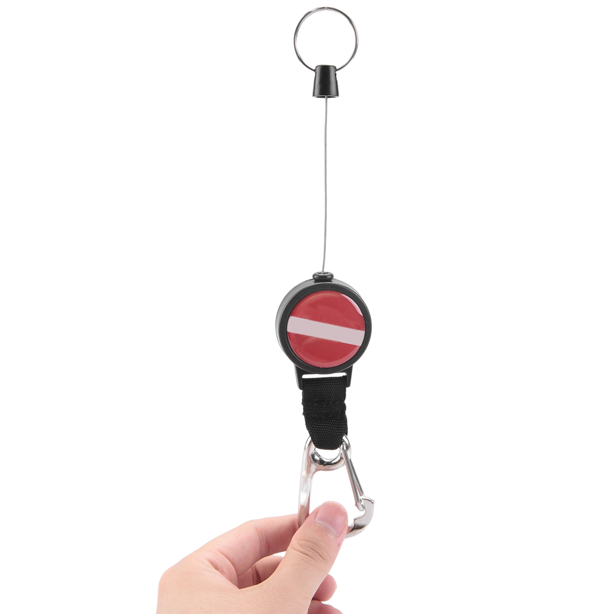 2X(2 Pcs Scuba Diving Lanyard Stainless Steel Retractor Cameras Dive