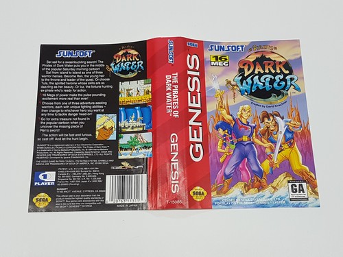 Pirates of Dark Water Authentic Sega Genesis Box & Cover Insert Only * - Picture 20 of 24