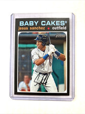 2020 Topps Heritage Minor League #51- JESUS SANCHEZ Rookie RC Card.. rookie card picture
