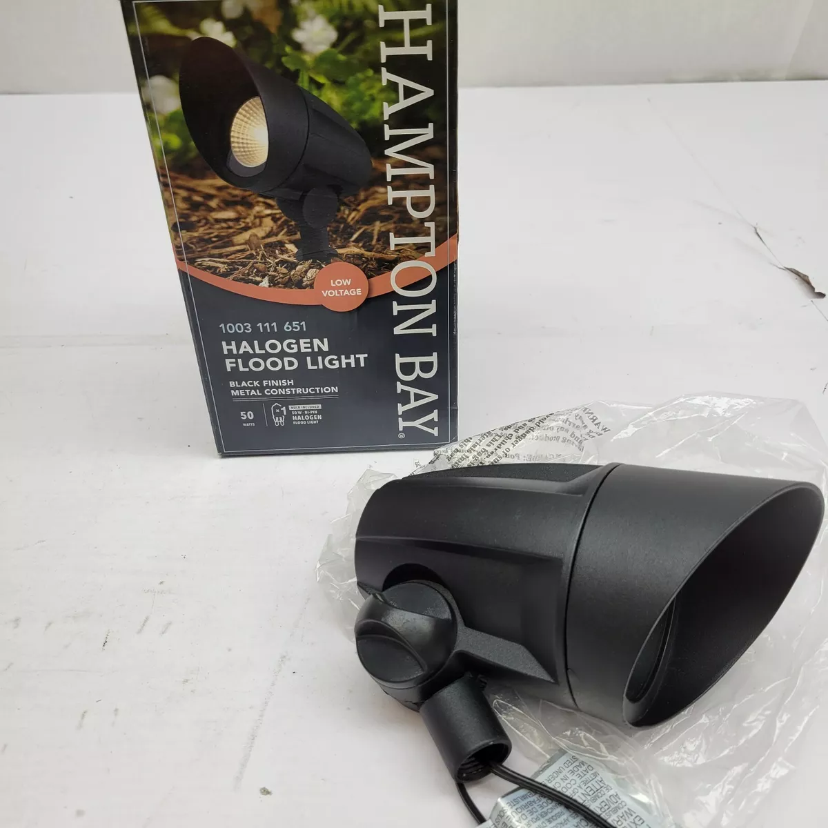 Hampton bay halogen flood cheap light