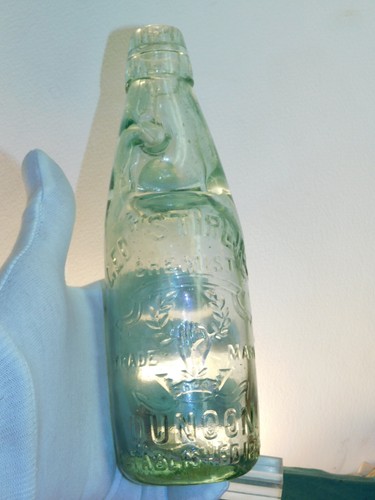 ANTIQUE "PATENT CODD" GEO STIRLING CHEMIST DUNOON OLD MARBLE BOTTLE 1880's - Picture 7 of 15