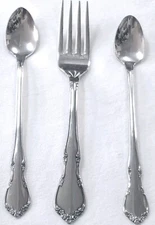 Oneida Toddletime Two (2) Infant Feeding Spoons One (1) Youth Fork Stainless