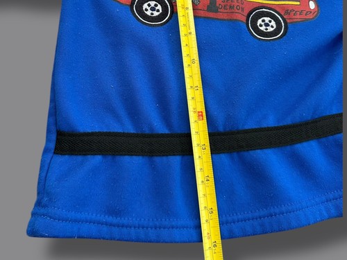 Vintage Sweatshirt Car Colorblock 90’s Blue Grey Sz 5/6 - Picture 4 of 5