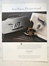 1992 Anzeige LOUIS VUITTON SPIRIT OF TRAVEL TRAPEZKUPPLUNG SCHWARZ EPI LEDER