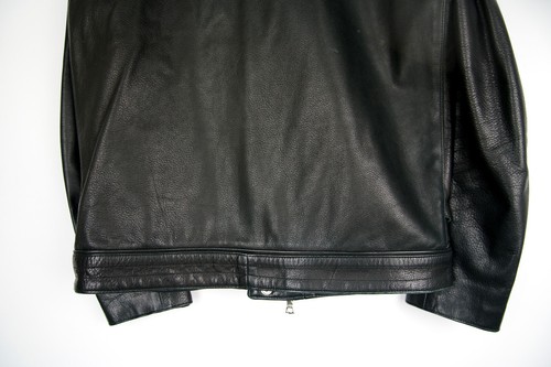 John Elliott Leather Rider Motorcycle Jacket Coat Medium Large 3 Black New $2350 - Picture 6 of 17