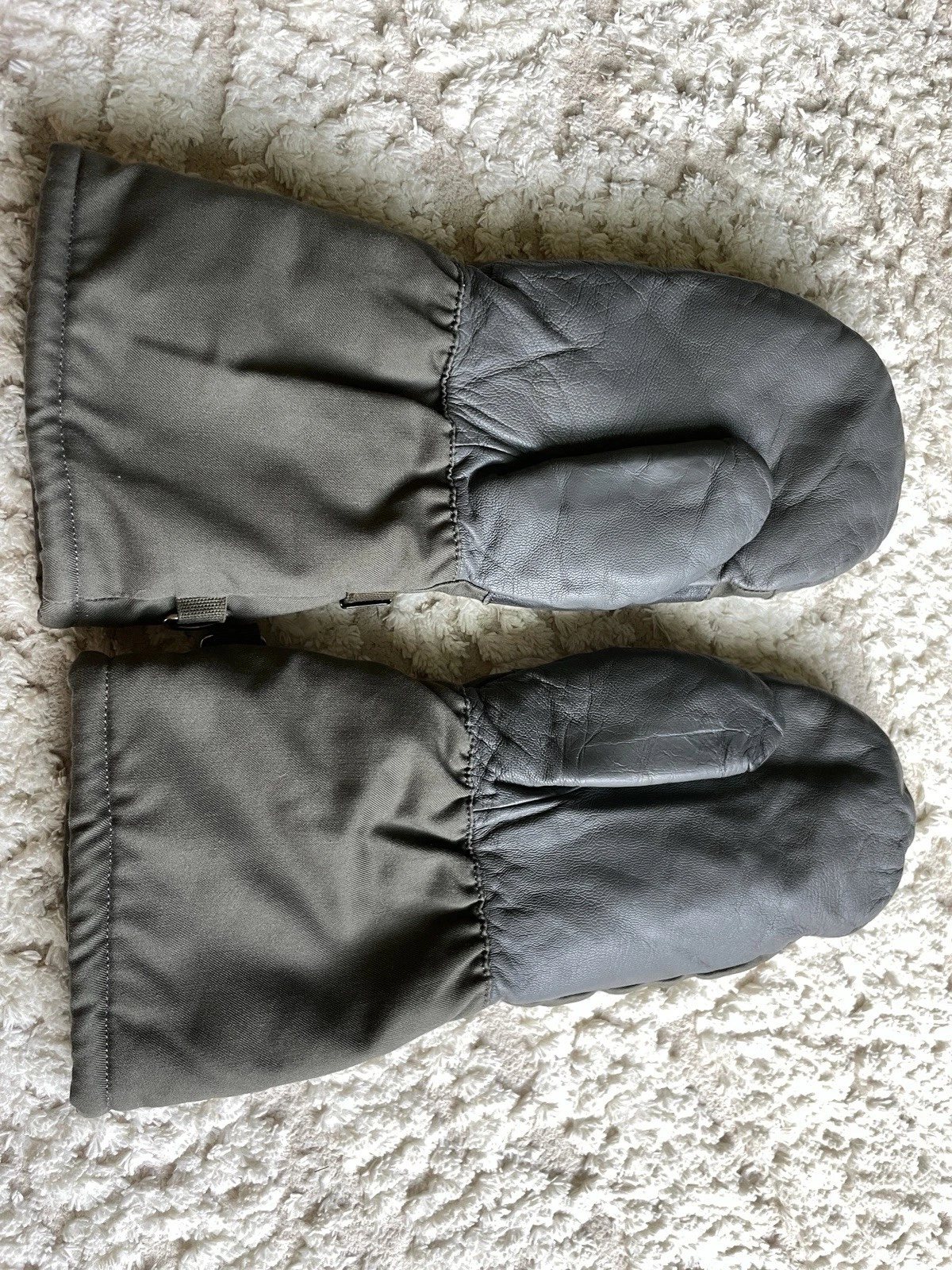 Bundeswehr Winter Gloves Leather Canvas