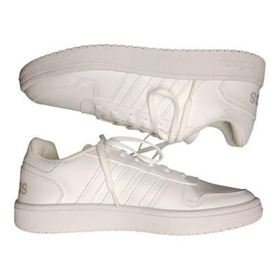 Adidas Hoops 2.0 Platform Sneakers Womens Size 10 White Athletic Lace Up B42096