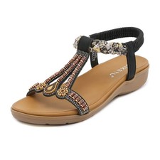2026 Summer New Versatile Fashion Trendy Women's Sandals, Elastic Band, Lightwei