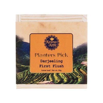 Karma Kettle Darjeeling First Flush Premium Loseblatt Schwarztee - 50g