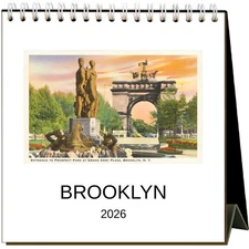 Found Image Press,  Brooklyn Nostalgic 2026 Easel Desk Calendar