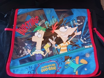 EUC Disney Phineas and Ferb And Perry Messenger Bag