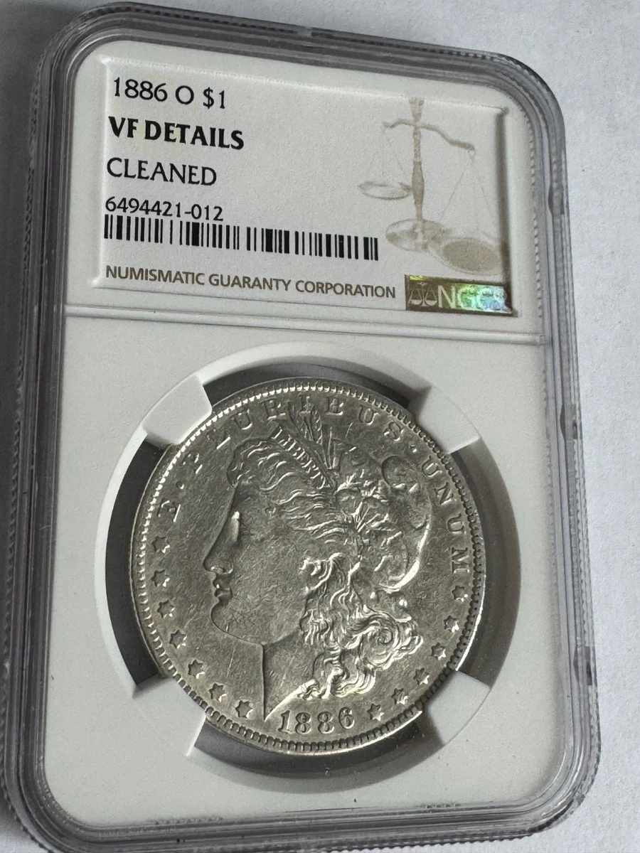 【希少】1886　PCGS　MS64　モルガンダラーVAM 22 アメリカ】1ドル 銀貨 モルガンダラー 1886 PCGS Genuine Cleaned-UNC