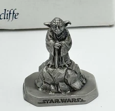 Rawcliffe 1994 Star Wars Fine Pewter Figure 1.5" YODA RF955 Vintage