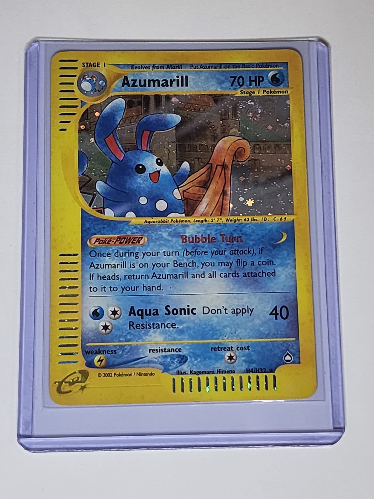 Azumarill H04/H32 Aquapolis Holo