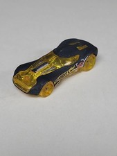 2014 HOT WHEELS HWTF HW40 #99 BLACK & YELLOW 1:64 DIECAST 2 7/8" CAR W/ CHROME