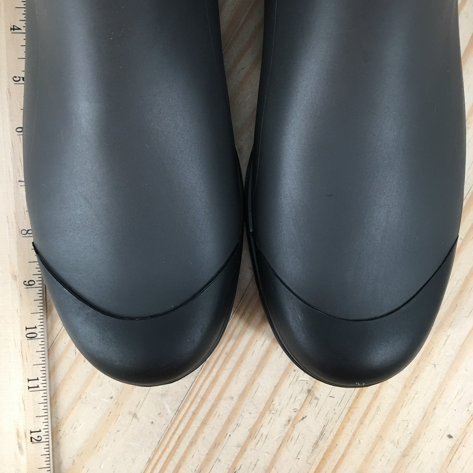 HISEA Rain Boots Womens 10 Chelsea Ankle Elastic Side Panel Waterproof Gray image 8