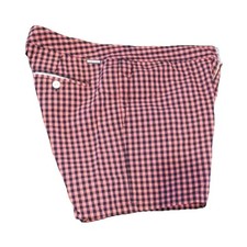 Bonobos Men's Swim Shorts, Pink Navy Check Flat Front 5" Inseam