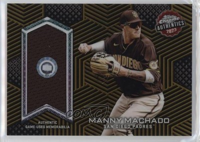 2023 Chrome Topps Authentics Relics Gold Refractor 33/50 Manny Machado 1f7b