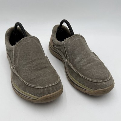 Skechers Relaxed Fit Memory Foam Mens 9.5 Charcoal Gray Slip On Loafers 64109 Amazon.com | Skechers Men main image 3