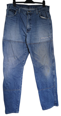 Vintage Dickies Double Knee Jeans 36x34 Blau Denim Carpenter Workwear Distressed