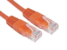 Image of CMS Cables 2m Cat5e Networking Patch Cable - Orange