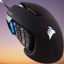 Corsair Scimitar RGB Elite 18K DPI 17-Button MMO Mouse w/iCUE Black