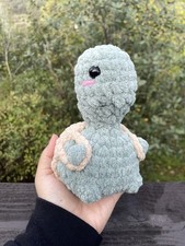 Soft Yarn Handmade Crochet Amigurumi Plushie Thick Green Turtle Stuffed Animal