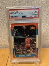 1986-87 Fleer Michael Jordan Rookie Card #57 PSA Altered. Well Centered! Clean!. rookie card picture