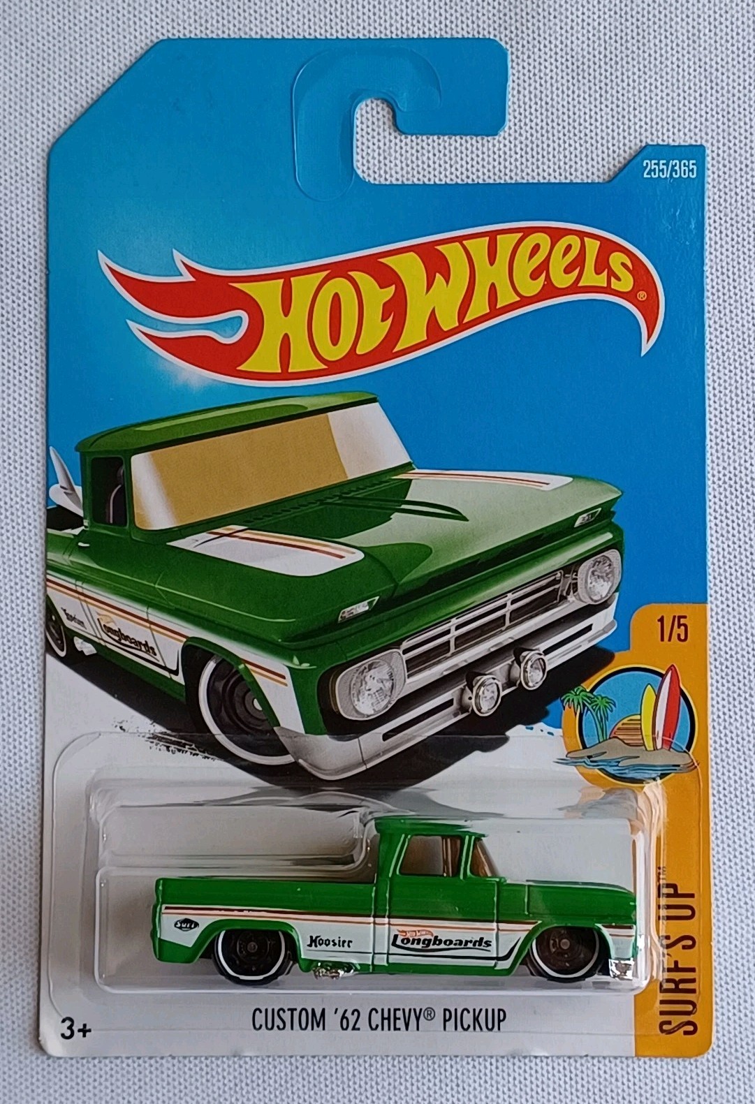 2017 HOT WHEELS *SURF'S UP* *CUSTOM '62 CHEVY PICKUP* *VERY RARE* *SEALED*