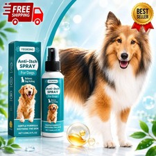 Anti-Itch Pet Skincare Spray For Dogs   Aloe Rose  Coconut Hot Spot Relief