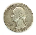 1960-D Washington Quarter - Free Shipping