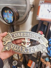 Nautical Charm Captain s Quarters Sign Boat Plaque for Wall