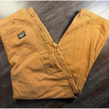 Rasco FR Carpenter Pants Mens 38x32 Brown Duck Flame Resistant Workwear CBF1215
