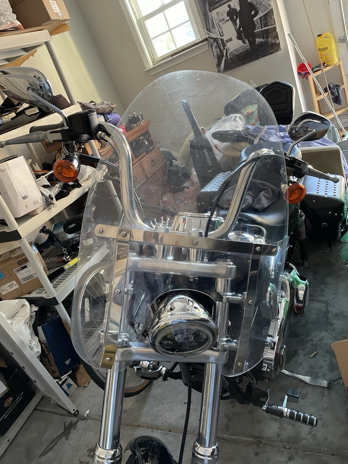 Harley 18” Quick Release Windshield 58387-06 FXDWG, FXSB, FXBR Models 
