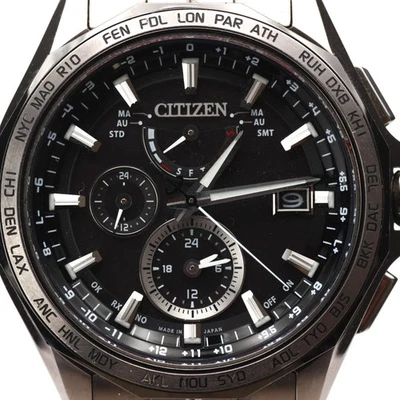 Reloj Hombre CITIZEN ATTESA H820-T023070 Radio Eco-Drive Solar Esfera Negra Japón - Imagen 1 de 4